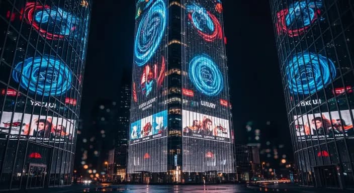 Mesh Media Facade